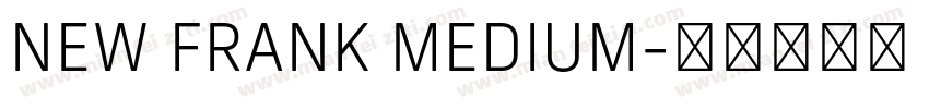 NEW FRANK MEDIUM字体转换